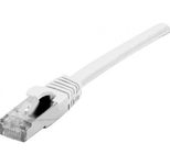 Dexlan Patchkabel Cat. 6A Class EA, S/FTP (PiMF), halogenfrei, mit Rastnasenschutz, weiß, 1,0 m