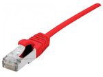 Dexlan Patchkabel Cat. 6A,  S/FTP (PiMF), ultradünn, halogenfrei, mit Rastnasenschutz, rot, 0,3 m
