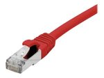 Dexlan Patchkabel Cat. 6A Class EA, S/FTP (PiMF), halogenfrei, mit Rastnasenschutz, rot, 5,0 m