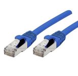 Exertis Connect Patchkabel Cat. 6A, S/FTP (PiMF), halogenfrei, mit Rastnasenschutz, blau, 10,0 m