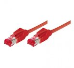 Tecline Patchkabel S/FTP, PiMF, CAT.6A EIA/TIA, Class EA, rot, 20,0 m
