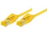 Tecline Patchkabel Cat. 6A (ISO/IEC), S/FTP, halogenfrei, mit Rastnasenschutz, gelb, 1,5 m