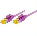 Tecline Patchkabel Cat. 6A (ISO/IEC), S/FTP, halogenfrei, mit Rastnasenschutz, erikaviolett, 3,0 m