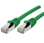 Exertis Connect Patchkabel Cat. 6A, S/FTP (PiMF), halogenfrei, mit Rastnasenschutz, grün, 7,5 m