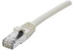 Dexlan Patchkabel Cat. 6A Class EA, S/FTP (PiMF), halogenfrei, mit Rastnasenschutz, grau, 3,0 m