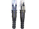 Patchsee Patchkabel ThinPatch Cat. 6A ISO/IEC, U/FTP, halogenfrei, 10 G, schwarz, 2,4 m
