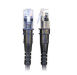 Patchsee Patchkabel ThinPatch Cat. 6A ISO/IEC, U/FTP, halogenfrei, 10 G, schwarz, 2,4 m