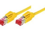 Tecline Patchkabel S/FTP, PiMF, CAT.6A EIA/TIA, Class EA, gelb, 20,0 m