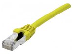 Exertis Connect Patchkabel Cat. 6A, S/FTP (PiMF), halogenfrei, mit Rastnasenschutz, gelb, 7,5 m