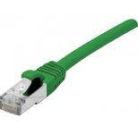 Exertis Connect Patchkabel Cat. 6A, S/FTP (PiMF), halogenfrei, mit Rastnasenschutz, grün, 5,0 m