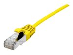 Dexlan Patchkabel Cat. 6A,  S/FTP (PiMF), ultradünn, halogenfrei, mit Rastnasenschutz, gelb, 2,0 m