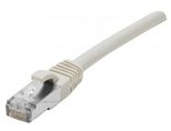 Dexlan Patchkabel Cat. 8.1, S/FTP (PiMF), halogenfrei, mit Rastnasenschutz, grau, 10,0 m