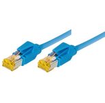 Tecline Patchkabel Cat. 6A (ISO/IEC), S/FTP, halogenfrei, mit Rastnasenschutz, blau, 20,0 m