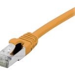 Exertis Connect Patchkabel Cat. 6A, S/FTP (PiMF), halogenfrei, mit Rastnasenschutz, orange, 10,0 m