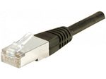 Dexlan Patchkabel Cat. 6A, F/UTP, schwarz, 0,15 m