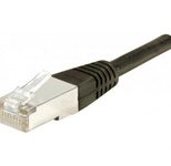 Dexlan Patchkabel Cat. 6A, F/UTP, schwarz, 0,15 m