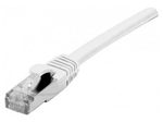 Exertis Connect Patchkabel Cat. 6A, S/FTP (PiMF), halogenfrei, mit Rastnasenschutz, weiß, 3,0 m