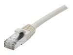 Dexlan Patchkabel Cat. 8.1, S/FTP (PiMF), halogenfrei, mit Rastnasenschutz, grau, 1,0 m