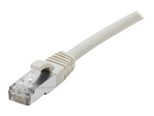 Dexlan Patchkabel Cat. 8.1, S/FTP (PiMF), halogenfrei, mit Rastnasenschutz, grau, 1,0 m
