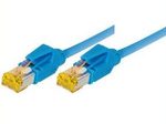 Tecline Patchkabel Cat. 6A (ISO/IEC), S/FTP, halogenfrei, mit Rastnasenschutz, blau, 15,0 m