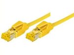 Tecline Patchkabel Cat. 6A (ISO/IEC), S/FTP, halogenfrei, mit Rastnasenschutz, gelb, 20,0 m