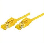 Tecline Patchkabel Cat. 6A (ISO/IEC), S/FTP, halogenfrei, mit Rastnasenschutz, gelb, 20,0 m