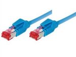 Tecline Patchkabel S/FTP, PiMF, CAT.6A EIA/TIA, Class EA, blau,  5,0 m