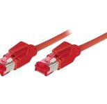 Tecline Industrie-Patchkabel Cat. 6A, S/FTP (PiMF), ölbeständig, hochabriebfest, halogenfrei, rot, 30,0 m
