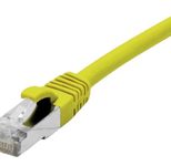 Dexlan Patchkabel Cat. 6A Class EA, S/FTP (PiMF), halogenfrei, mit Rastnasenschutz, gelb, 5,0 m