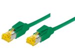 Tecline Patchkabel Cat. 6A (ISO/IEC), S/FTP, halogenfrei, mit Rastnasenschutz, grün, 20,0 m