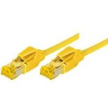 Tecline Patchkabel Cat. 6A (ISO/IEC), S/FTP, halogenfrei, mit Rastnasenschutz, gelb, 15,0 m