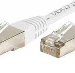 Dexlan Patchkabel Cat. 6A, F/UTP, weiß, 1,5 m