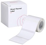 NIIMBOT Etikettenrolle für Etikettendrucker weiß 50 mm x 80 mm