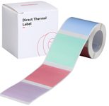 NIIMBOT Etikettenrolle für Etikettendrucker Bunt 41 mm x 41 mm