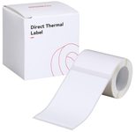 NIIMBOT Etikettenrolle für Etikettendrucker weiß 50 mm x 80 mm