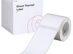 NIIMBOT Etikettenrolle für Etikettendrucker weiß 40 mm x 80 mm