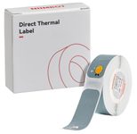 NIIMBOT Etikettenrolle für Etikettendrucker grau 14 mm x 40 mm