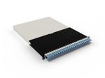 Patchbox patchbox.one Kabeleinzugssystem 30RU/STP (1,8 m) mit 24 Kassetten, Patchkabel Cat. 6a, U/FTP, PoE, Kabel blau