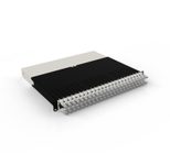Patchbox patchbox.one Kabeleinzugssystem 8RU/UTP (0,8 m) mit 24 Kassetten, Patchkabel Cat. 6a, U/UTP, PoE++, Kabel weiß