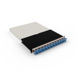 Patchbox patchbox.one Kabeleinzugssystem 30RU/OS2 (1,8 m) mit 24 Kassetten, LWL OS2, LC-SC, Kabel gelb