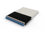 Patchbox patchbox.one Kabeleinzugssystem 30RU/OS2 (1,8 m) mit 24 Kassetten, LWL OS2, LC-SC, Kabel gelb