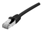 Exertis Connect Patchkabel Cat. 6A, S/FTP, wasserdicht, schwarz, 10,0 m