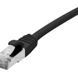 Exertis Connect Patchkabel Cat. 6A, S/FTP, wasserdicht, schwarz, 10,0 m