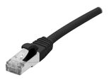 Exertis Connect Patchkabel Cat. 6A, S/FTP, wasserdicht, schwarz, 10,0 m
