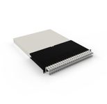 Patchbox patchbox.one Kabeleinzugssystem 30RU/STP (1,8 m) mit 24 Kassetten, Patchkabel Cat. 6a, U/FTP, PoE, Kabel weiß