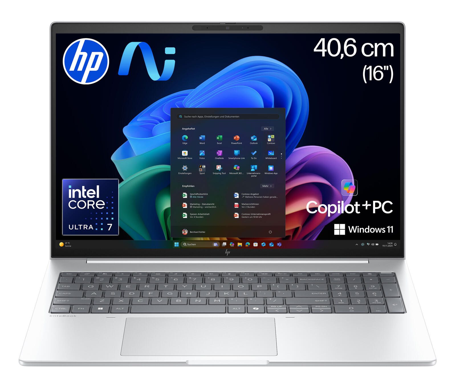HP EliteBook 8 G1i Intel® Core™ Ultra 7 258V Notebook Next Gen AI PC 40.6 cm (16") video preview