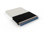 Patchbox patchbox.one Kabeleinzugssystem 30RU/OS2 (1,8 m) mit 24 Kassetten, LWL OS2, LC-LC, Kabel gelb