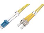 Digitus LWL Patchkabel, Duplex, LC zu ST SM OS2 09/125 µ, 1 m
