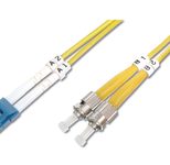 Digitus LWL Patchkabel, Duplex, LC zu ST SM OS2 09/125 µ, 1 m