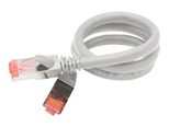 Exertis Connect Patchkabel Cat. 6A, U/FTP, hochflexibel, grau, 2,0 m